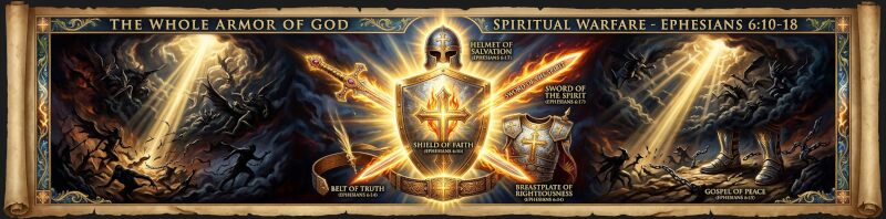 God's weapons and the armor of God for spiritual warfare in Ephesians 6